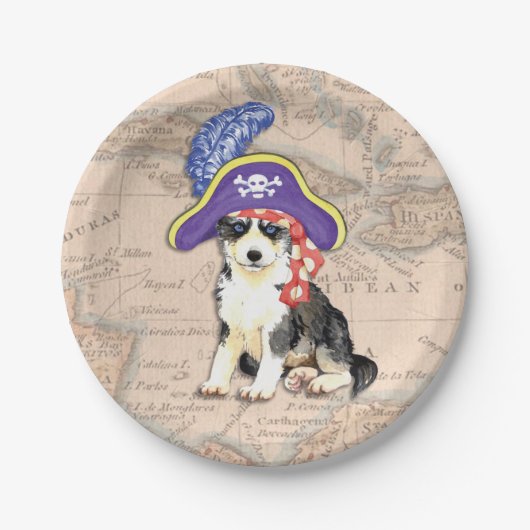Husky Pirate Papieren Bordje (Voorkant)