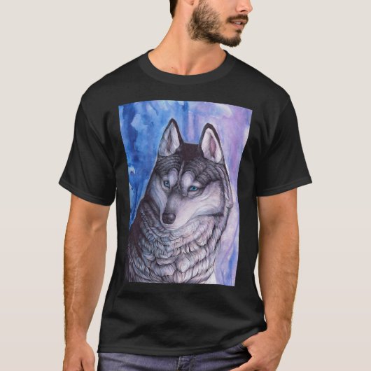 Husky Portrait T-shirt (Voorkant)