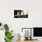 Husky Print.. Peking! Poster (Thuiskantoor)