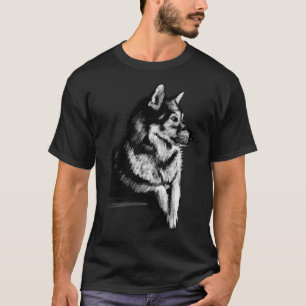 Husky profiel t-shirt