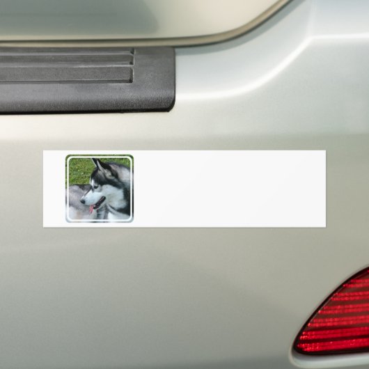 Husky Profile Bumpersticker (Op auto)