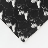 Husky Pup Blanket Siberian Husky Fleece Blanket (Hoek)