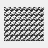 Husky Pup Blanket Siberian Husky Sled Dog Blankets Fleece Deken (Voorkant (Horizontaal))