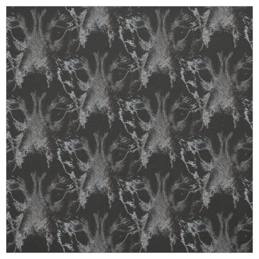 Husky Pup Fabric Siberian Husky Fabric Dog Pattern Stof (Swatch)