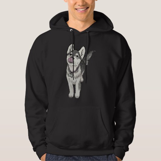 Husky Pup Hoodie (Voorkant)