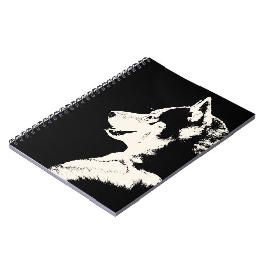 Husky Pup notebook Siberian Husky Gifts & Books Notitieboek (Linkerzijde)