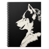 Husky Pup notebook Siberian Husky Gifts & Books Notitieboek (Voorkant)