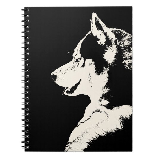Husky Pup notebook Siberian Husky Gifts & Books Notitieboek (Voorkant)
