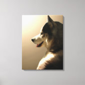 Husky Pup Print Husky Puppy Canvas (Voorkant)