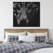 Husky Pup Print Husky Wolf Dog Canvas (Insitu (Slaapkamer))