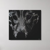 Husky Pup Print Husky Wolf Dog Canvas (Voorkant)
