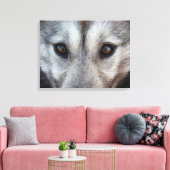 Husky Pup Print Husky Wolf Pup Canvas (Insitu (Woonkamer))