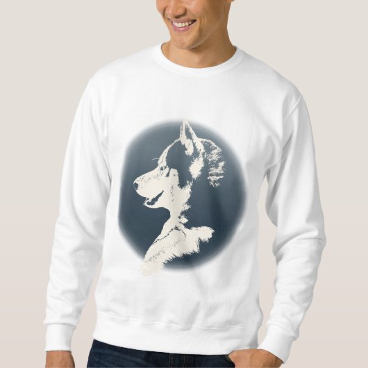 Husky Pup Shirt Husky Sweatshirt Sled Dog Shirts (Voorkant)