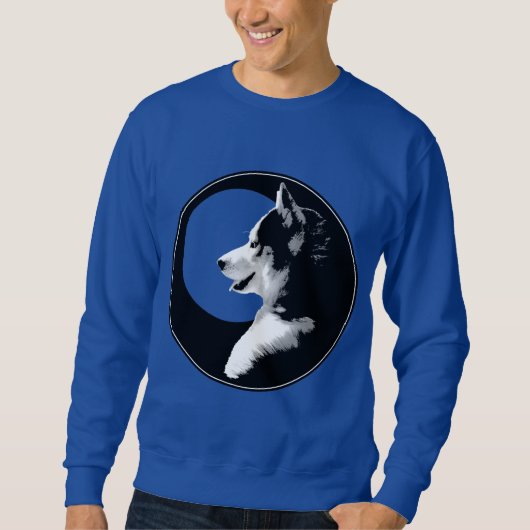 Husky Pup Shirt Husky Sweatshirt Sled Dog Shirts (Voorkant)