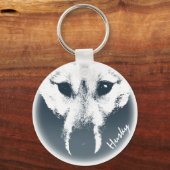 Husky Pup Sleutelhanger Husky Wolf Dog Aangepaste (Voorkant)