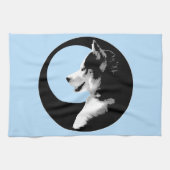 Husky Pup Towel Husky Malamute Tea Towel Theedoek (Horizontaal)
