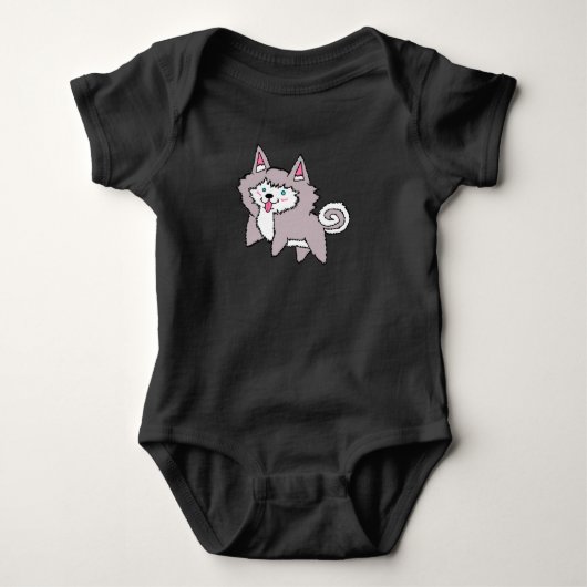 Husky Puppy Baby Top (Voorkant)