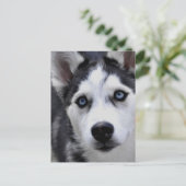 Husky Puppy Briefkaart (Staand voorkant)