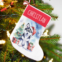 Husky puppy kersthond mensen cadeaus