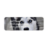 Husky Puppy Mailing Labels (Voorkant)
