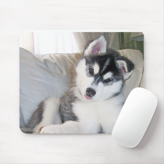 Husky Puppy Mousepad Muismat (Met muis)