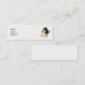 Husky Puppy Profile Card Mini Visitekaartje (Voorkant / Achterkant)