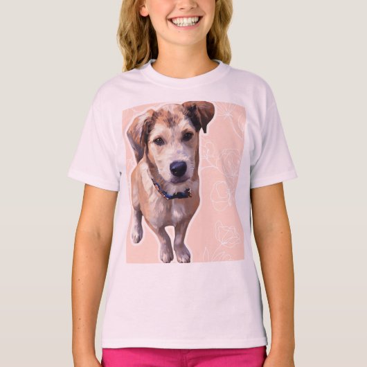 Husky Puppy  T-Shirt (Voorkant)