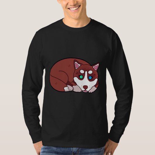Husky Puppy T-shirt (Voorkant)