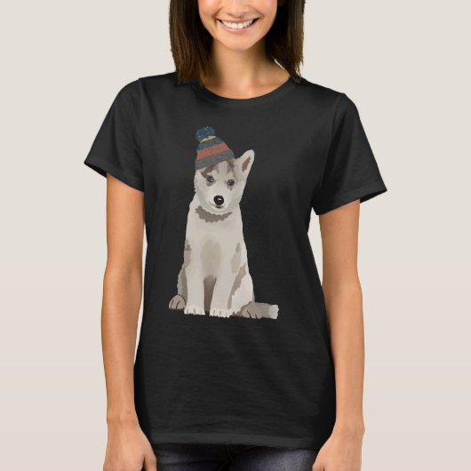 Husky Puppy T-shirt (Voorkant)