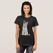 Husky Puppy T-shirt (Voorkant volledig)