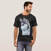 Husky Puppy Twijfel T-shirt (Voorkant volledig)