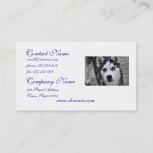 Husky Puppy Visitekaartjes