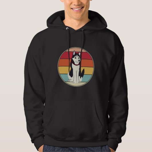 Husky Retro Hoodie (Voorkant)