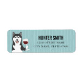Husky Return Address Labels (Voorkant)