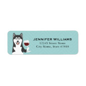 Husky Return Address Labels (Voorkant)