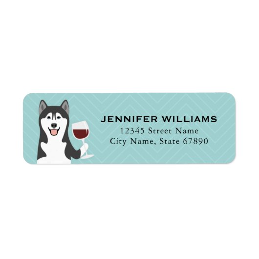 Husky Return Address Labels (Voorkant)