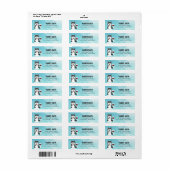 Husky Return Address Labels (Full Sheet)