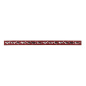 Husky Ribbon kerst Husky Sled Dogs Gift Ribbon Satijnen Lint (Voorkant)