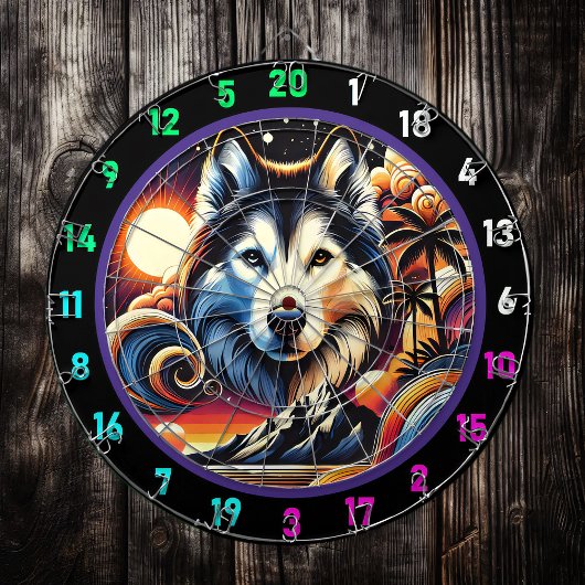 Husky Ridge Mountain Vibe Decor Dartbord