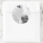 Husky Ronde Sticker (Tas)