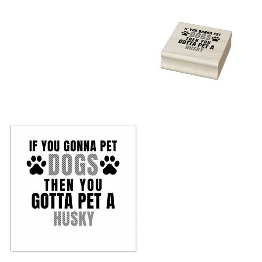 Husky Rubberstempel (Gestempeld)