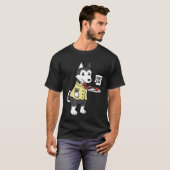 Husky Ruff Day Grappig Hondencadeau T-shirt (Voorkant volledig)