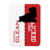 Husky Samoyed Malamute Dog Dishwasher Magnet Sign Magneet (Verticaal)