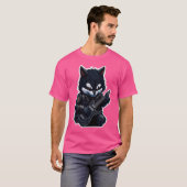 Husky Schattige Metalhead T-shirt (Voorkant volledig)