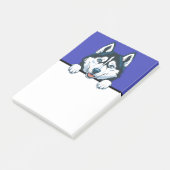 Husky Schattigee Siberische Husky Puppy Hondenlief Post-it® Notes (Schuin)