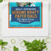 Husky Self-Opening Genuine Kraft Paper Bags Theedoek (Gevouwen)