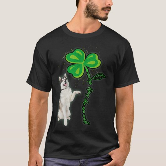 Husky Shamrock St Patricks Day You Are My Lucky Ch T-shirt (Voorkant)