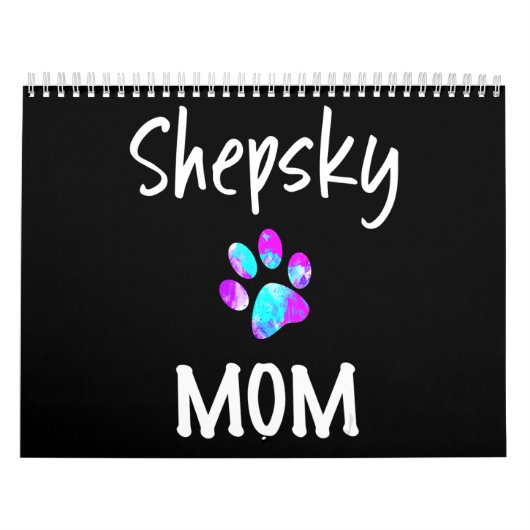 Husky | Shepsky mam German Shepherd Husky Mix Dog Kalender (Hoes)