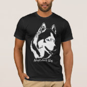 Husky Shirten adopteren geen reddingsboei T-shirt (Voorkant)