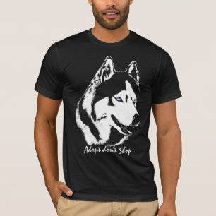 Husky Shirten adopteren geen reddingsboei T-shirt